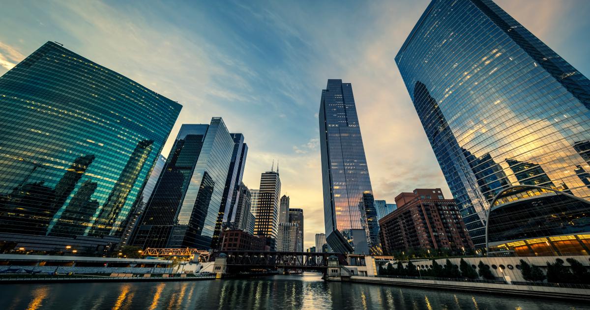 Downtown Chicago office buildings