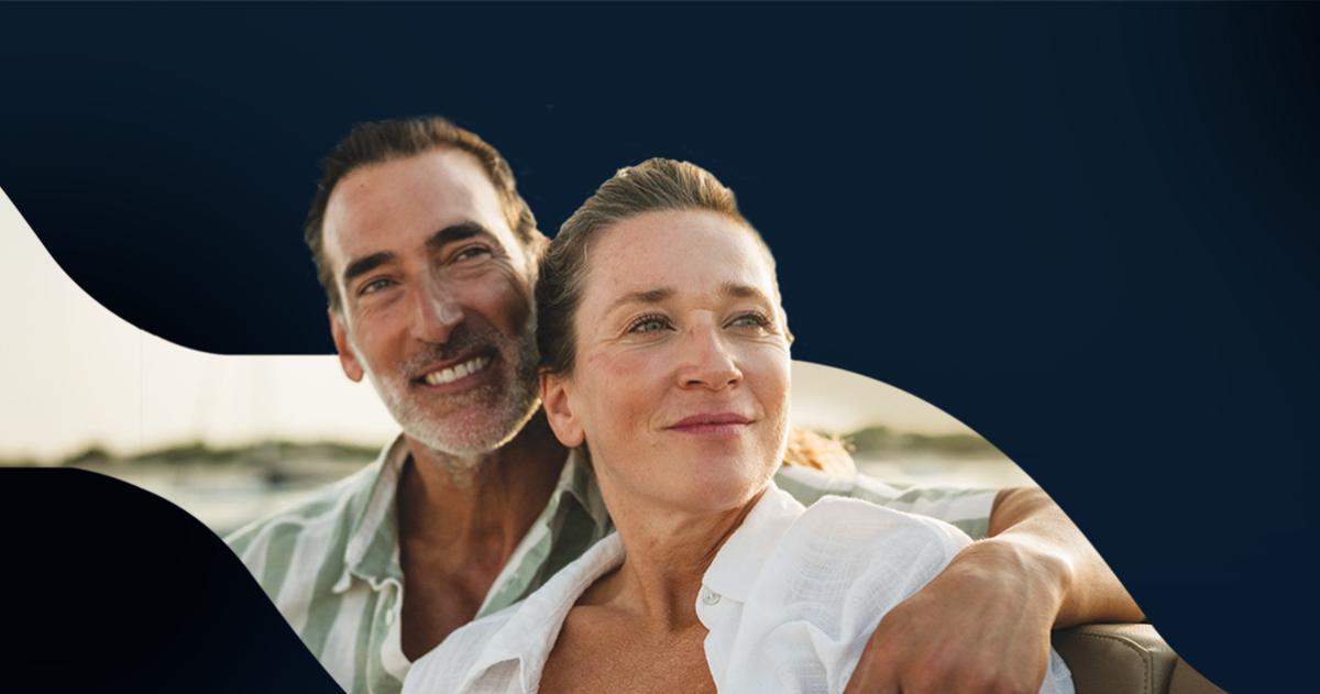 A happy older couple 