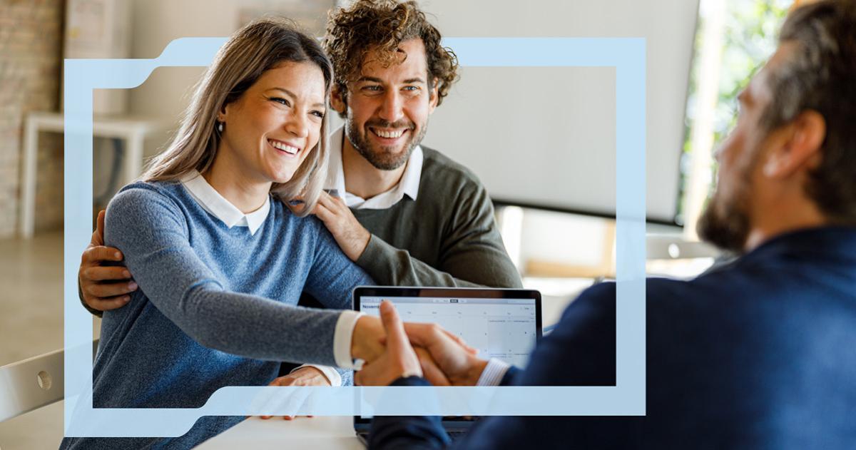 A couple meeting with a financial advisor 