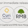 Image stating for immediate release Curi Capital and RMB have merged. Curi and RMB Logos are displayed in a ring graphic 