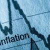 Chart showing changing levels of inflation
