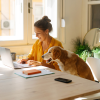 Woman financial planning