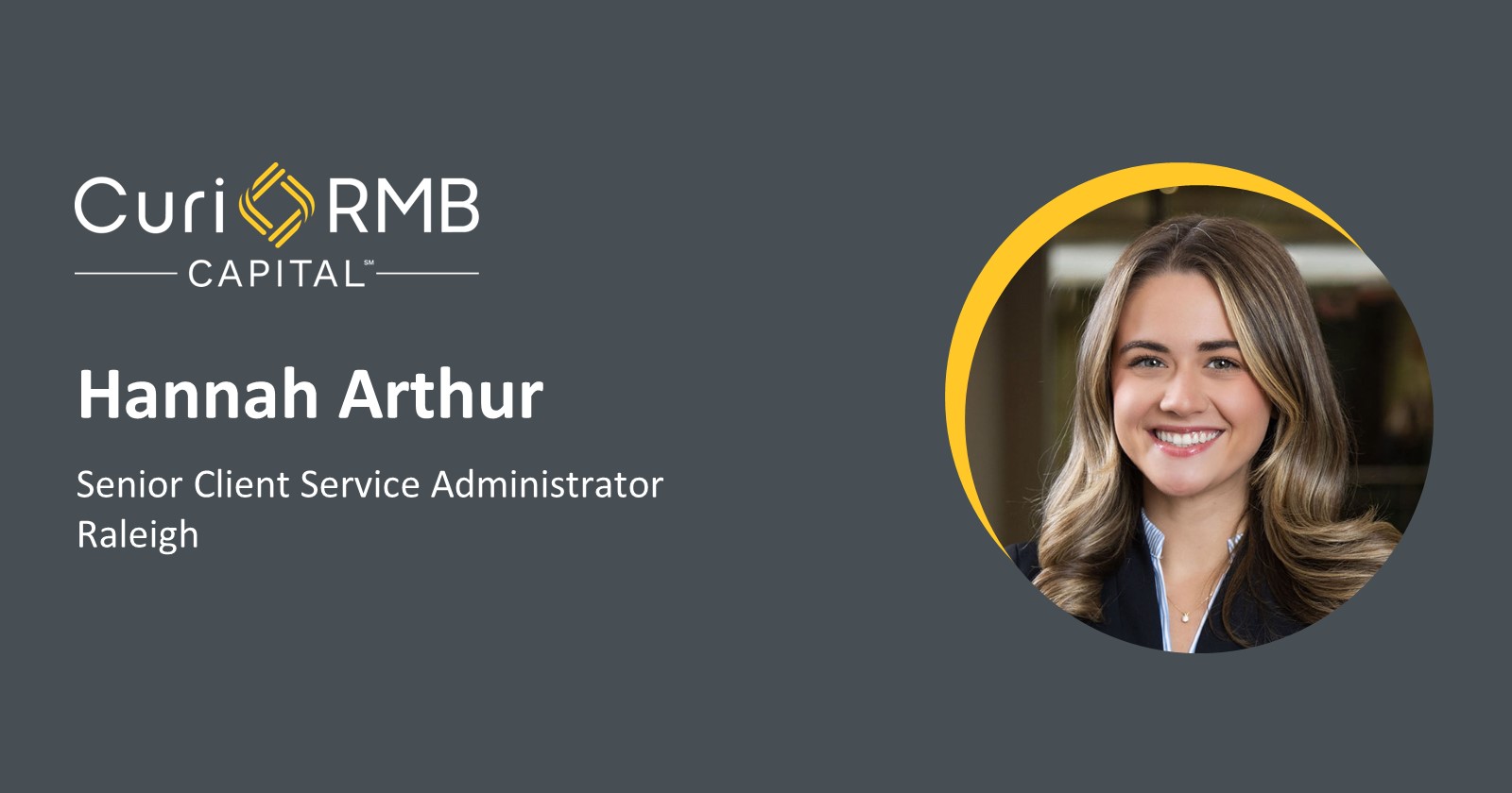 Meet Curi RMB Capital: Hannah Arthur