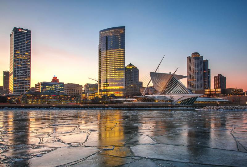Milwaukee skyline from the lake